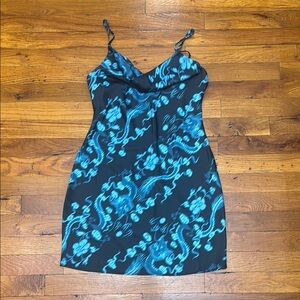 Urban Outfitters Blue Slip Mini Dress brand new
